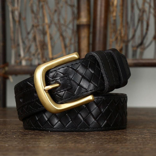 Durable Braided Leather Belt For Women, Romuald Model