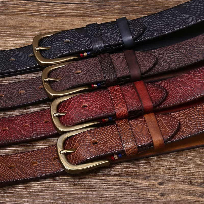 Durable Classic Leather Belt For Women, Peci Model