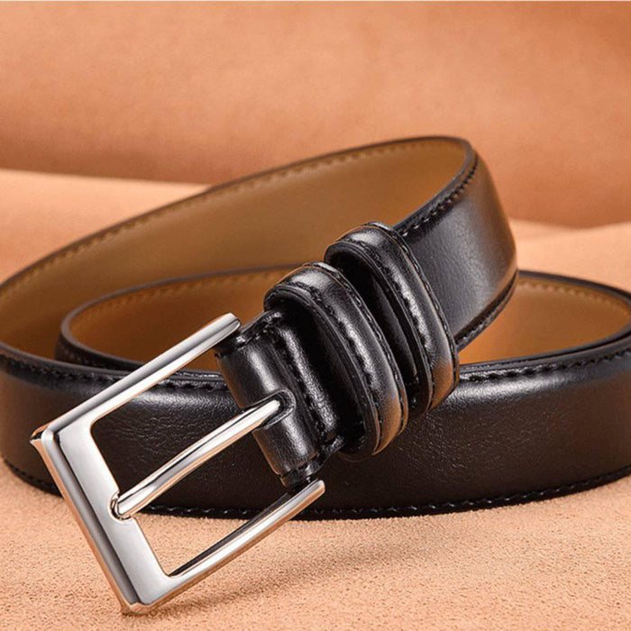 Durable Leather Suit Belt For Men, Jonathan Model