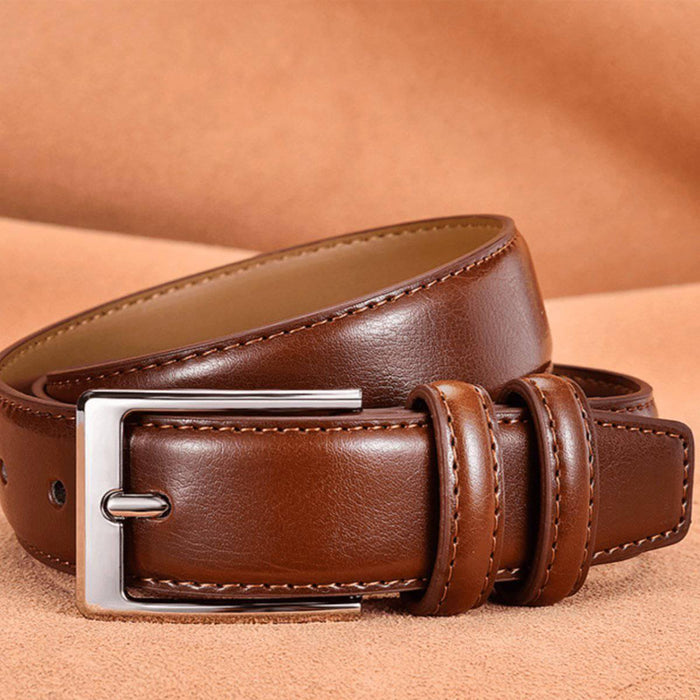 Durable Leather Suit Belt For Men, Jonathan Model