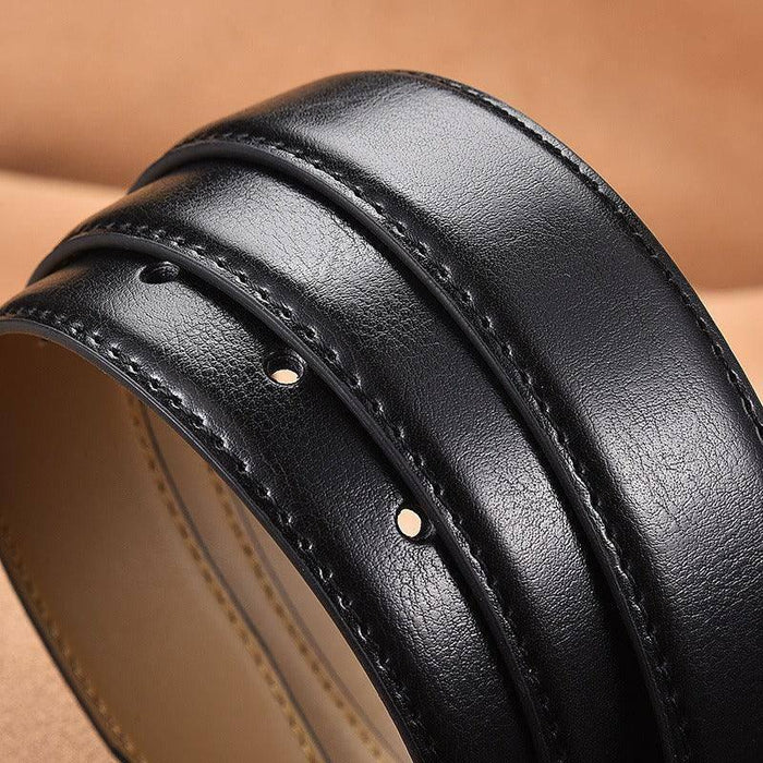 Durable Leather Suit Belt For Men, Jonathan Model