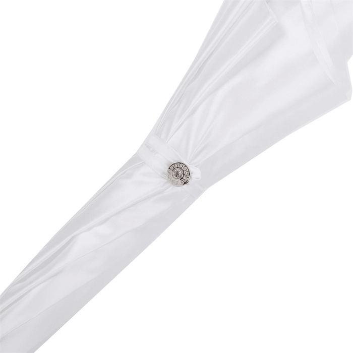 Lace Leather Exclusive Classic White Wedding Umbrella - Artynov | Unique Handmade Accessories