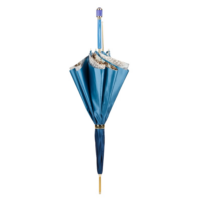 blue animalier fashionable double cloth umbrella