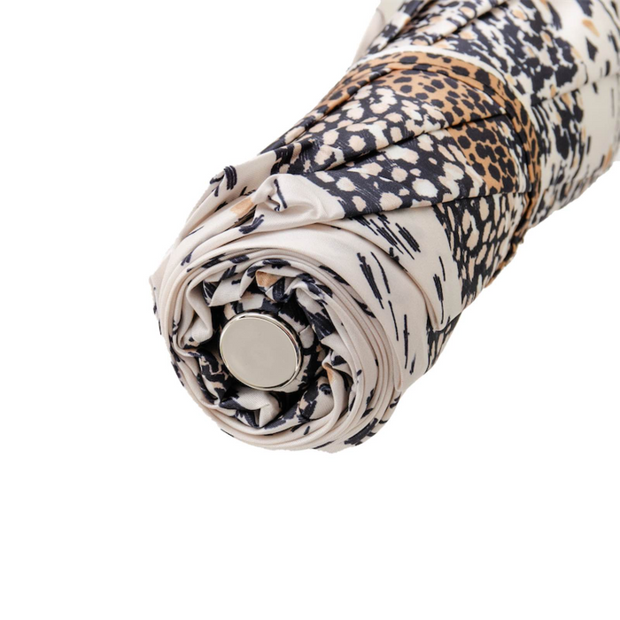 Printed Jaguar Enamel Luxury Folding Umbrella for Her