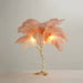 Elegant Feather-Inspired Floor Lamp with a Soft and Luxurious Design