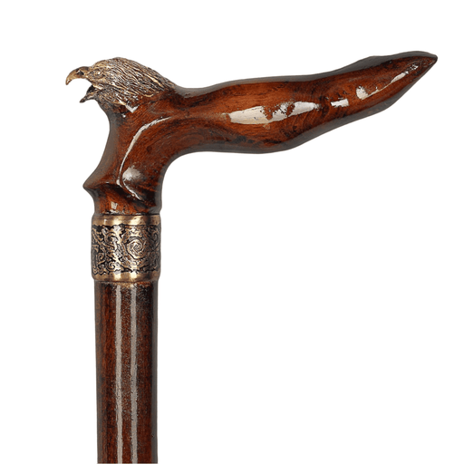 Eagle Personalized Antique Wooden Walking Stick - Rare Stick