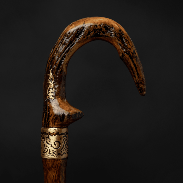 Edwardian Walking Stick - Collectable Antler Horn Cane