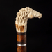 Collectible Irish horse walking cane with limited edition deer bone handle