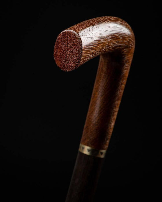 Padauk Exotic Wood Exclusive Walking Cane Wood Detail