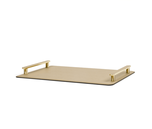 Elegant Aluminium Composite Venaria Tray with Linear Metal Handle