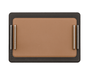 Elegant Aluminium Este Rectangular Tray with Calf Leather Upholstery