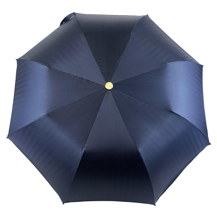 Blue Navy Jacquard Folding Umbrella - Artynov | Unique Handmade Accessories