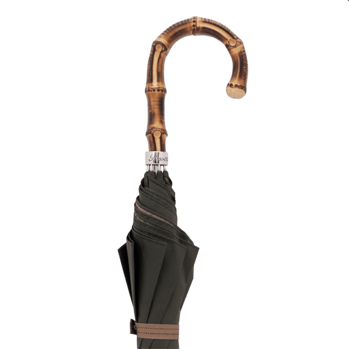 Elegant Bicolor Gent Umbrella with Whangee Handle