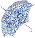 Elegant Blue and White Parasol - Stylish Sun Umbrella with Sophisticated Design