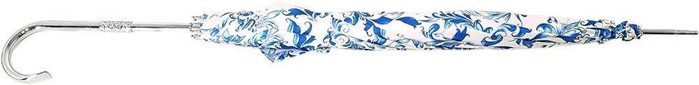 Elegant Blue and White Parasol - Stylish Sun Umbrella with Sophisticated Design