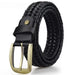 Elegant Braided Leather Belt For Women, Nikoloz Model