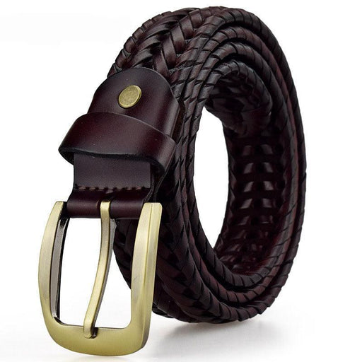 Elegant Braided Leather Belt For Women, Nikoloz Model