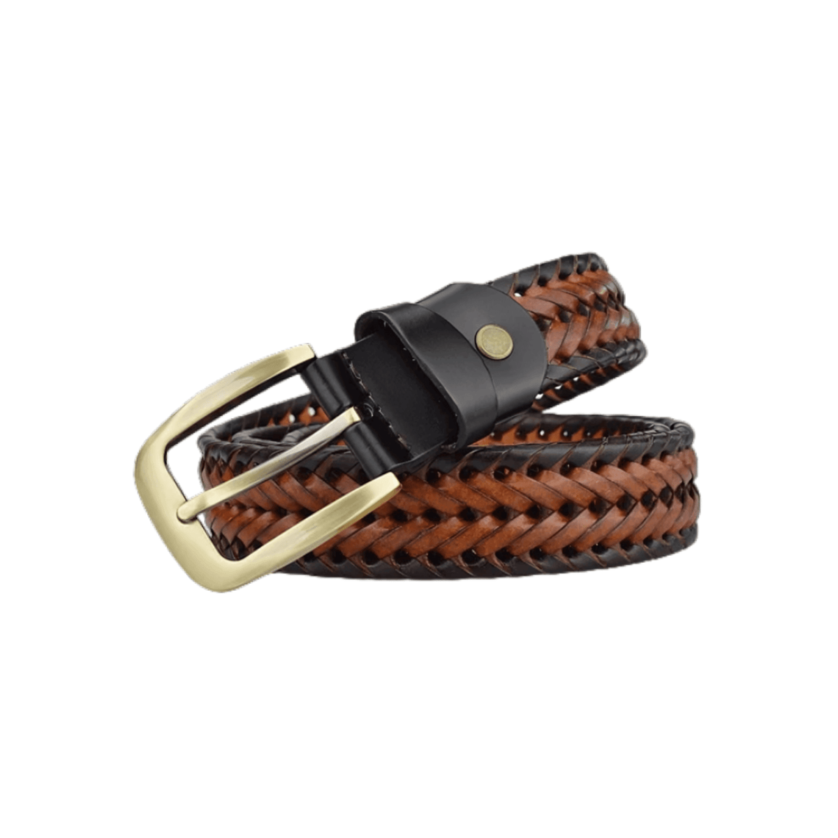 Elegant Braided Leather Belt For Women, Nikoloz Model display picture 3