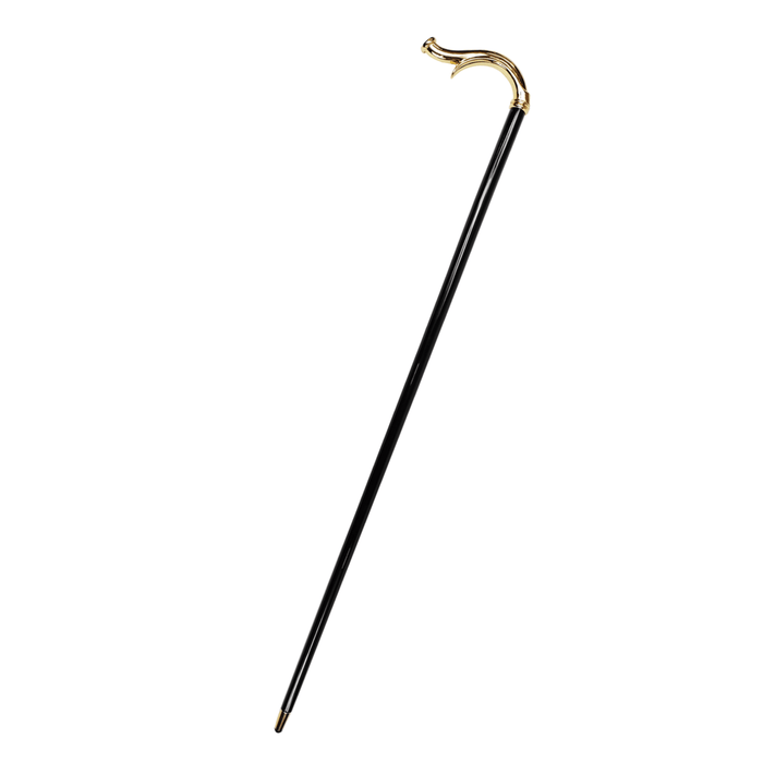 Elegant Brass 24k Gold-plated Walking Stick