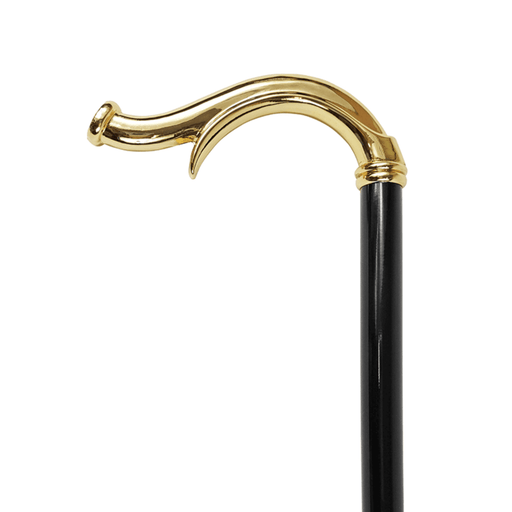 Elegant Brass 24k Gold-plated Walking Stick