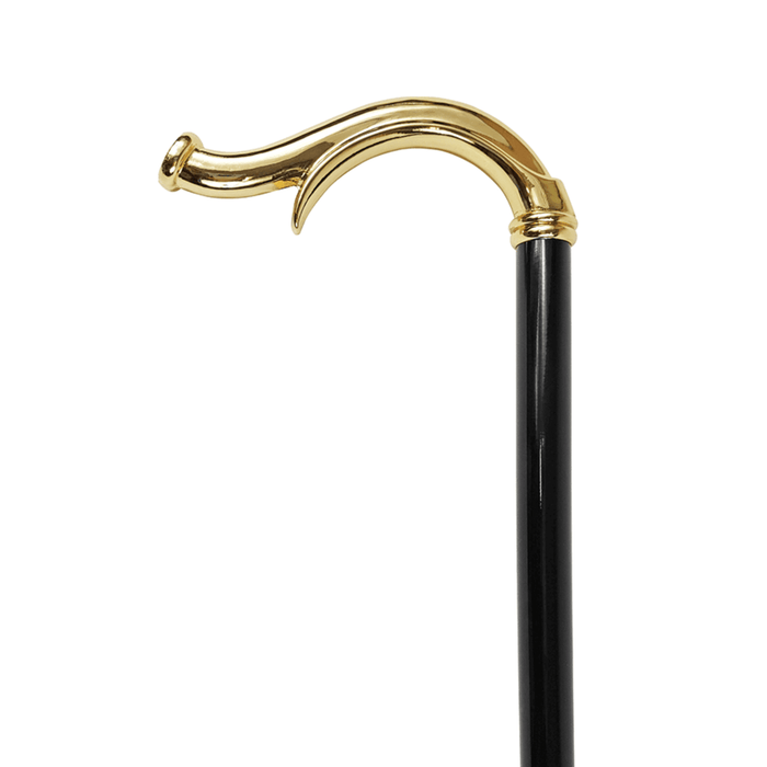 Elegant Brass 24k Gold-plated Walking Stick