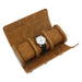 Elegant Brown Watch Case for 3 Watches