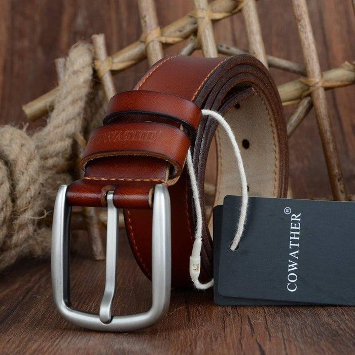 Elegant Casual Leather Belt For Men, Konstantine Model