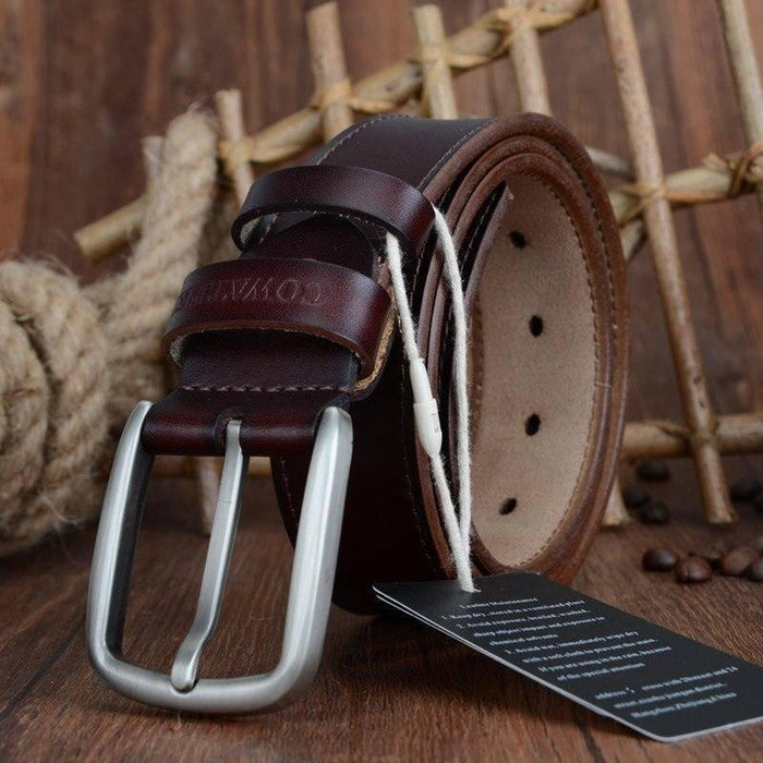 Elegant Casual Leather Belt For Men, Konstantine Model