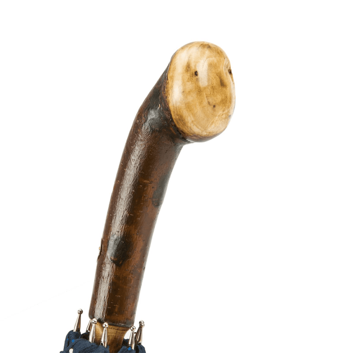 Elegant Chestnut Handle-Shaft with Knob End Umbrella