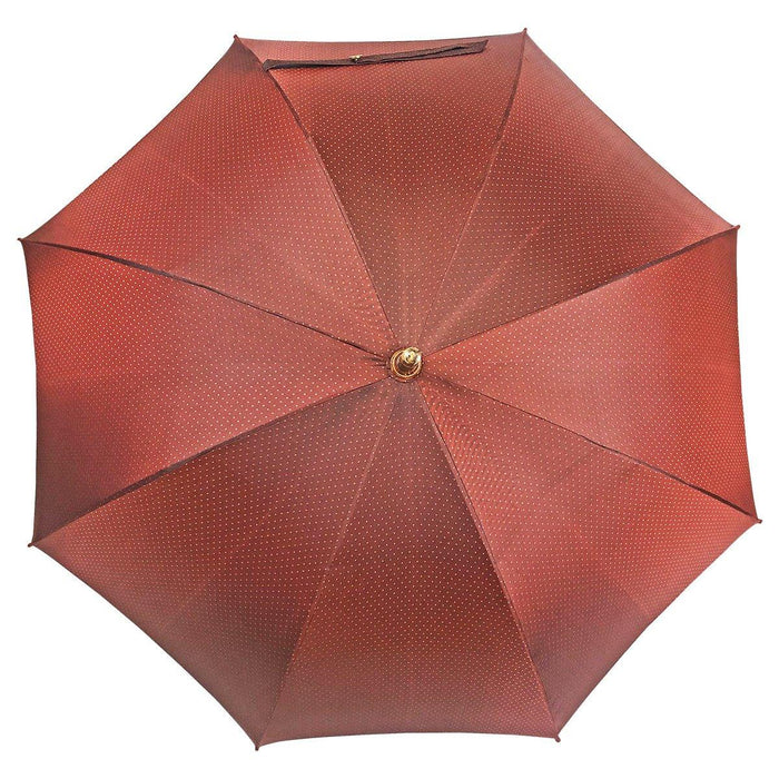 Elegant Classic Men's Umbrella with Premium Leather Handle