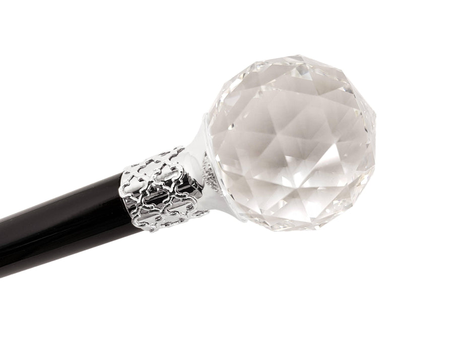 Elegant Crystal Ball Formal Knobstick Walking Cane