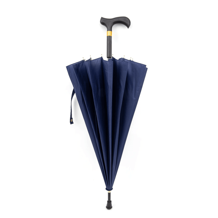 Elegant Dark Blue Automatic Windproof Walking Cane Umbrella