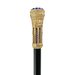 Elegant Design Tower Walking Stick with Blue Crystals