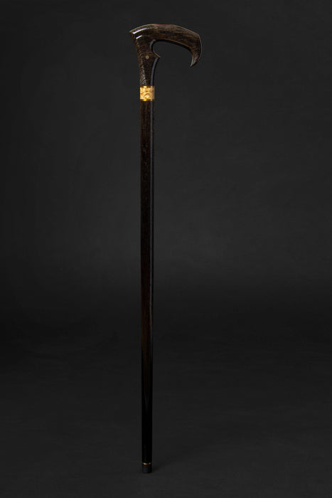 Elegant Exotic Wood Walking Cane, Burl Maple Wood Stick Modern