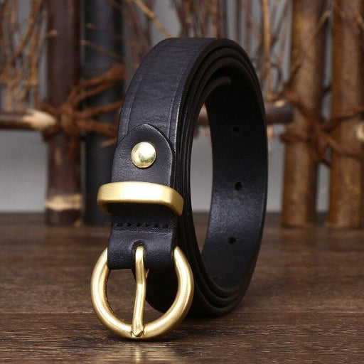 Elegant Formal Leather Belt For Women, Taria Model