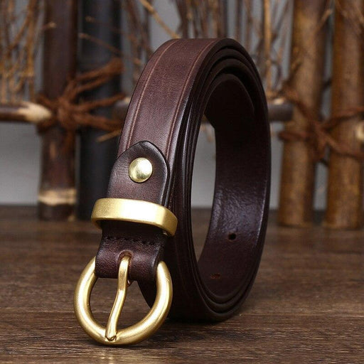 Elegant Formal Leather Belt For Women, Taria Model