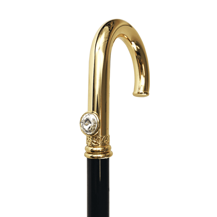 Elegant Gold-plated Walking Stick for Men