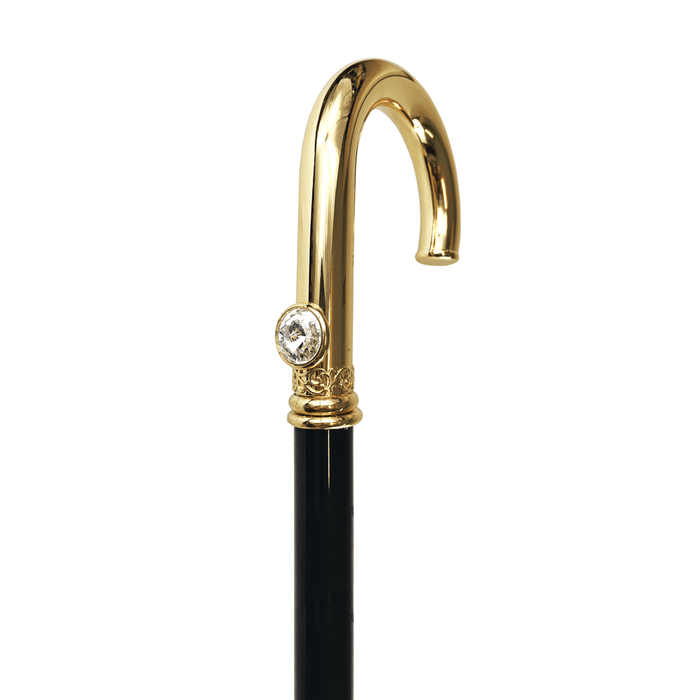 Elegant Gold-plated Walking Stick for Men