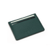 Elegant Green Minimalist Leather Card Holder