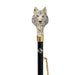 Elegant Hand-Painted Wolf Shoehorn in 24K Gold Plating