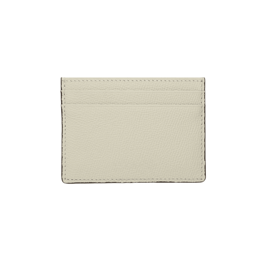 Elegant Ivory Minimalist Leather Card Holder