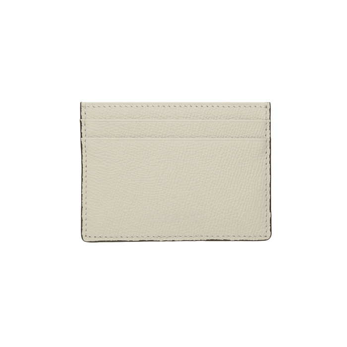 Elegant Ivory Minimalist Leather Card Holder