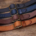 Elegant Leather Belt For Men, Strumiana Model