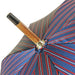 Elegant Men's Umbrella with Luxurious Black Leather Handle