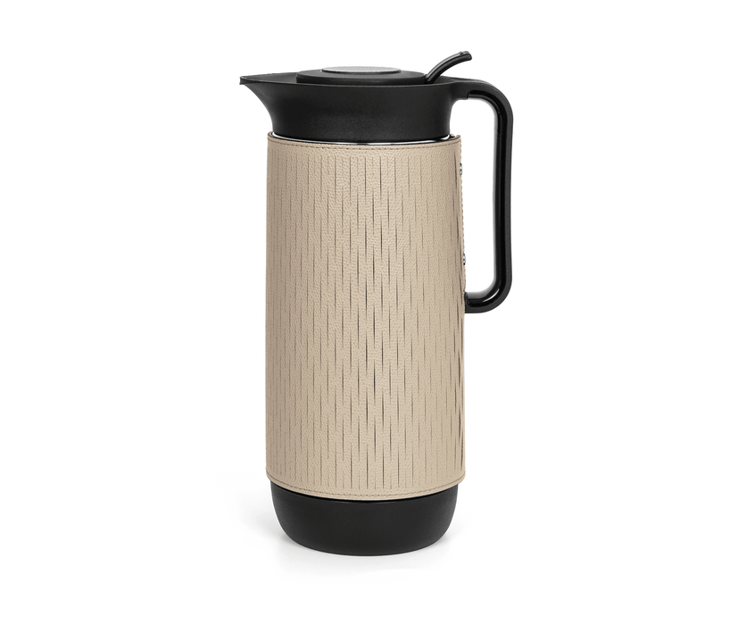 Sophisticated modern designer Mocha thermal carafe for refined home settings