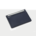 Elegant Navy Minimalist Leather Card Holder