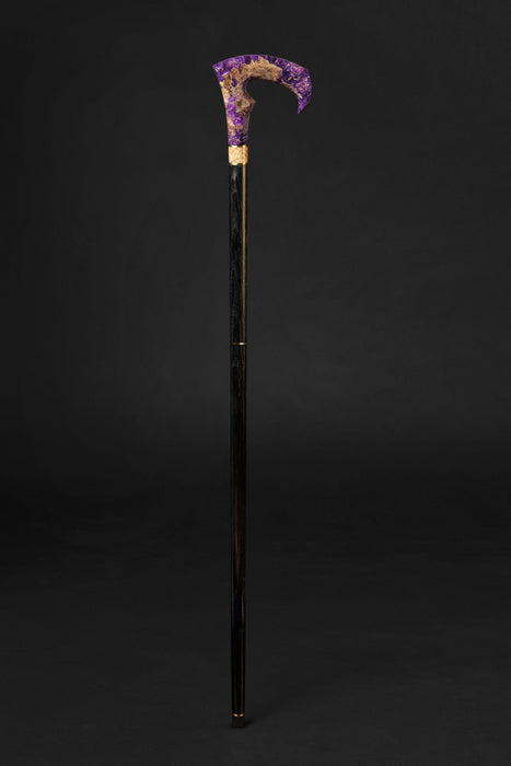 Elegant Purple Walking Cane for Young Adults, Stylish Handle