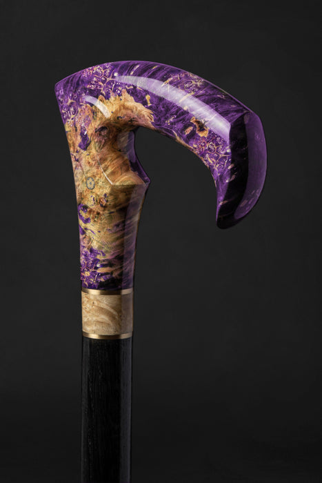 Elegant Purple Walking Cane for Young Adults, Stylish Handle