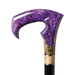 Elegant Purple Walking Cane for Young Adults, Stylish Handle