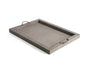 Elegant Rectangular Wooden Thalia Tray with Embossed Ari Pattern